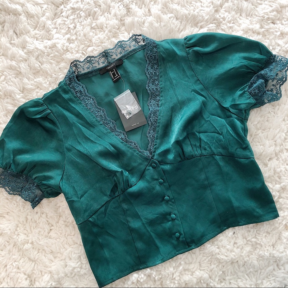 Emerald green top